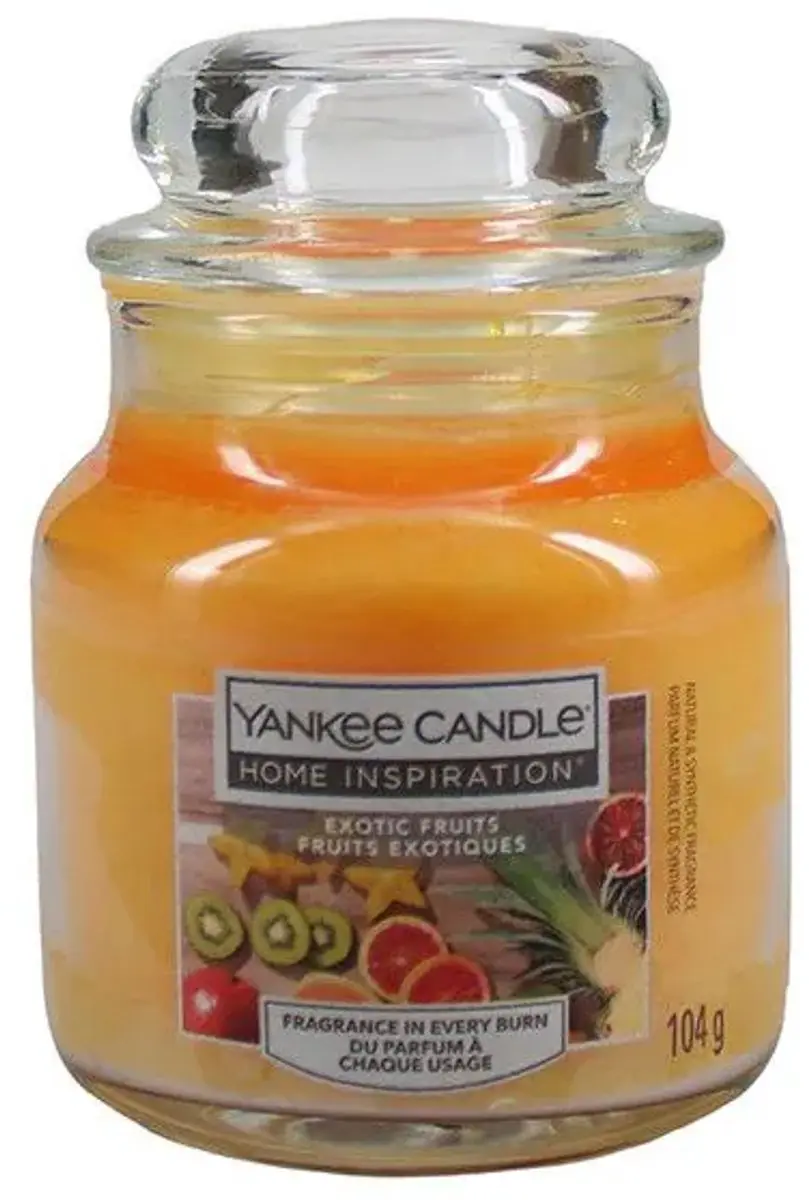 YANKEE CANDLE HOME INSPIRATION EXOTIC FRUITS GEURKAARS 104 GRAM