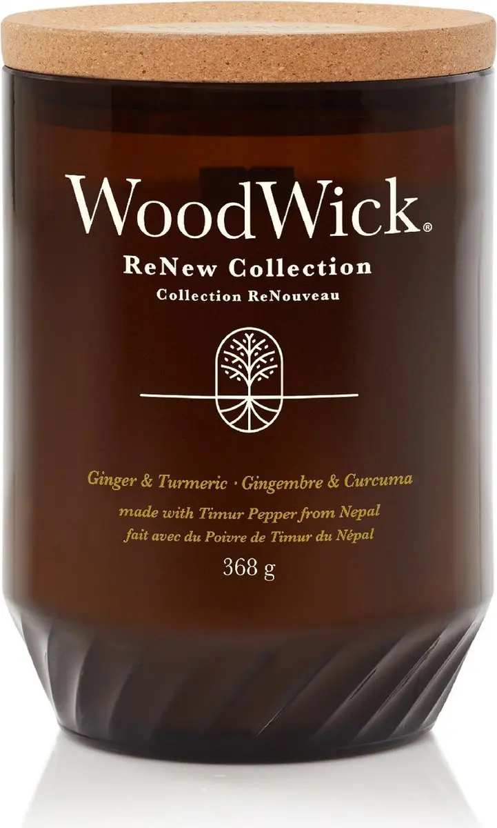 WoodWick ReNew Geurkaars Ginger & Tumeric - 75 uur - afbeelding 5 van 6