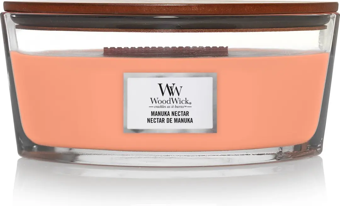 WoodWick Ellipse Geurkaars Manuka Nectar 454g - afbeelding 3 van 3