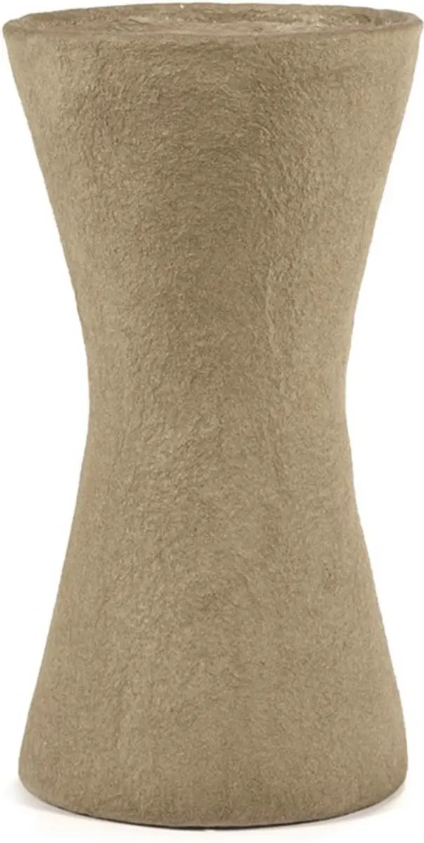 Serax Marie Michielssen White Earth papier maché vaas L D26cm H47cm bruin