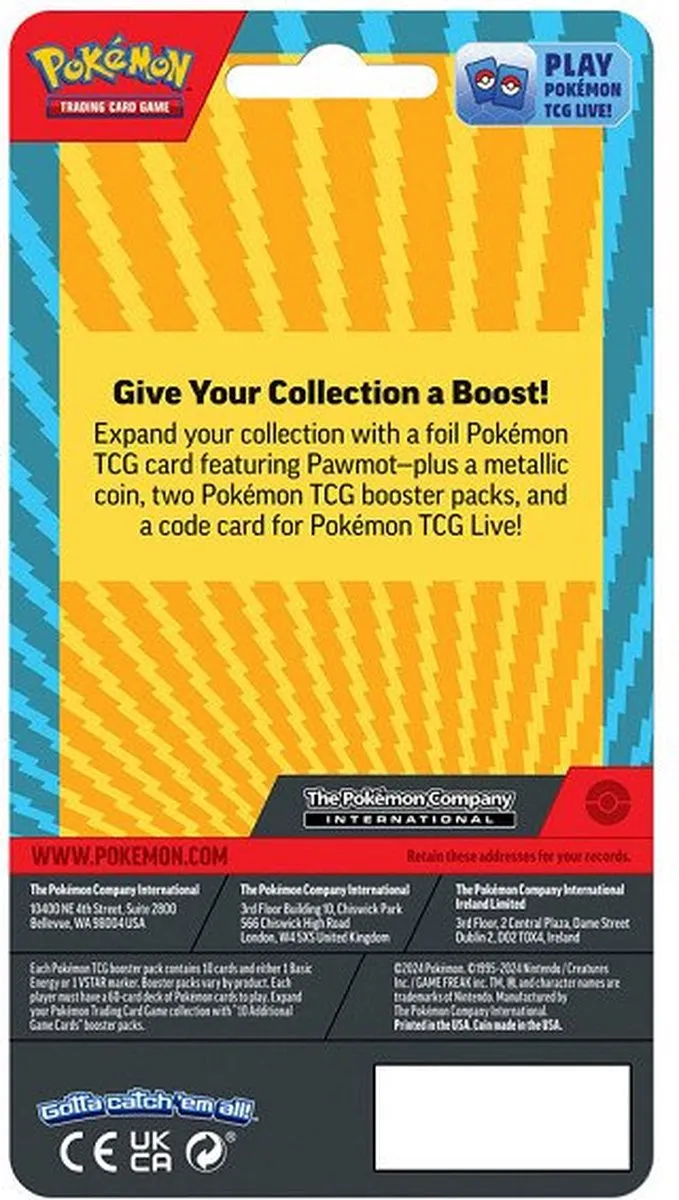 Pokémon TCG Enhanced 2-Pack Blister Pawmot Foil & Munt - 290-85586