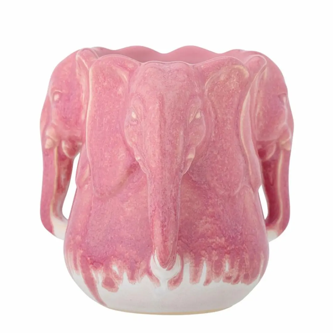 Bloomingville Pontus Vaas - 15,5cm - Roze - afbeelding 4 van 5