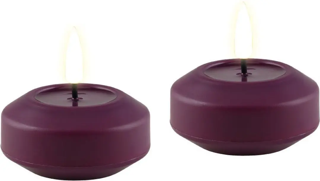 Deluxe Homeart LED Drijfkaarsen Violet