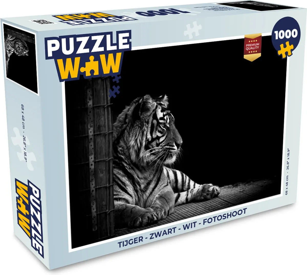 PuzzleWow Tijger Legpuzzel 1000 Stuks