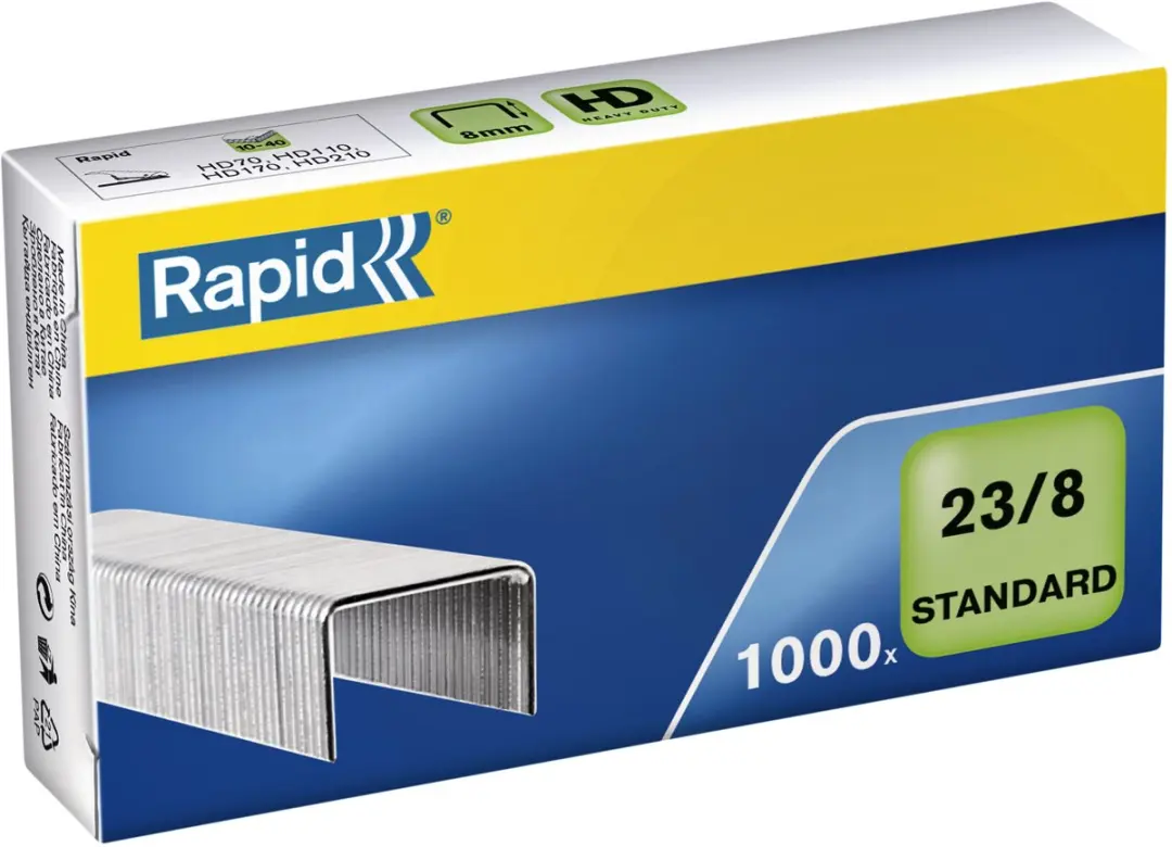 Rapid Papierklem Standaard 1000 Stuks