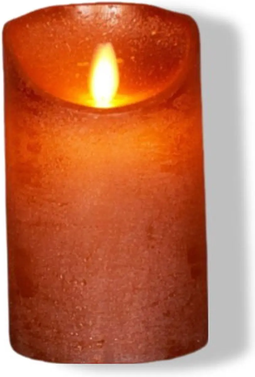 Anna's Collection LED Kaars Rustiek Koper 7,5x12,5cm - afbeelding 3 van 5