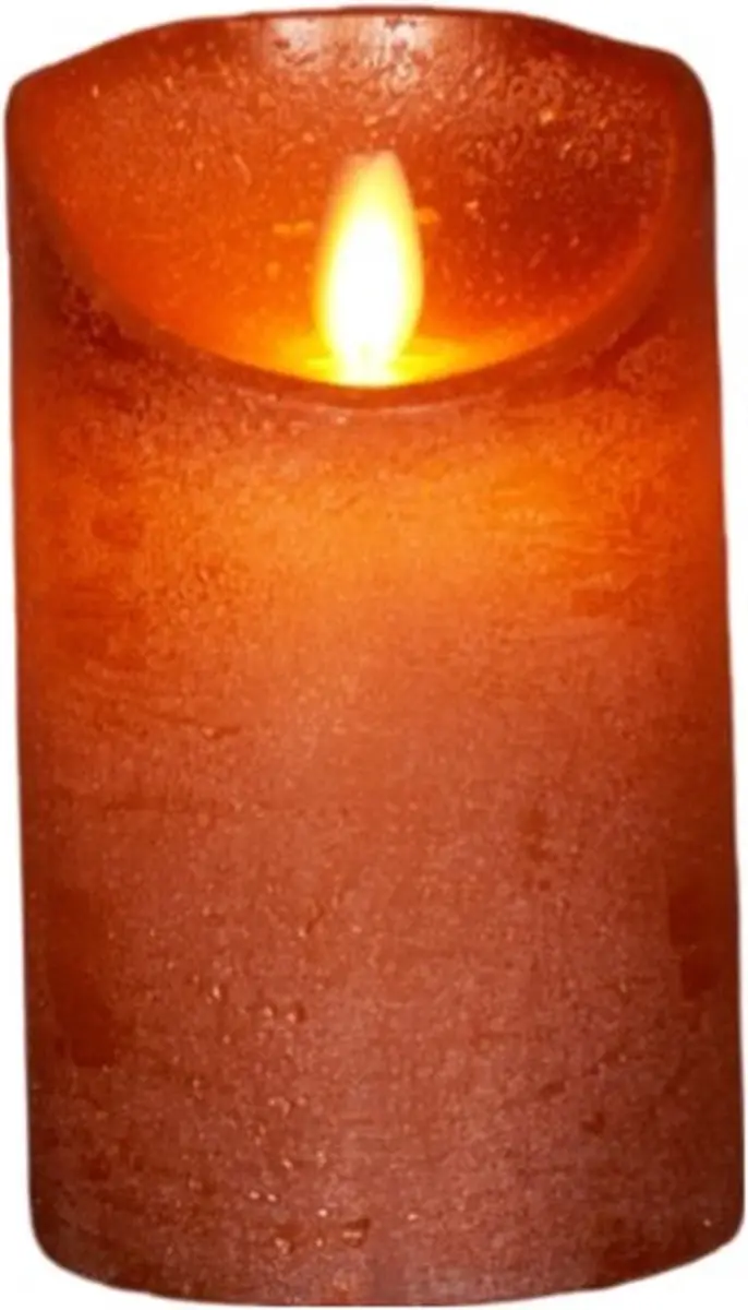 Anna's Collection LED Kaars Rustiek Koper 7,5x12,5cm - afbeelding 5 van 5