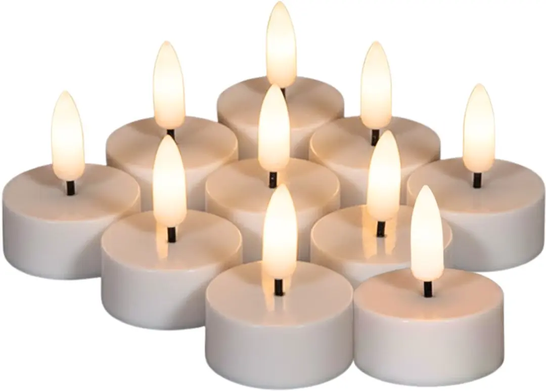Anna's Collection LED Waxinelichtjes Osmin 10 Stuks - Wit - afbeelding 4 van 6