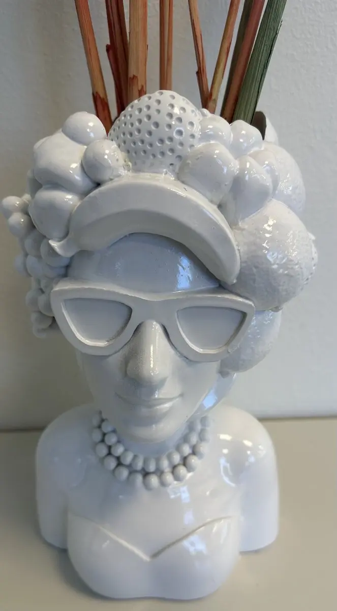 Decoratieve Vaas " Vrouw + Fruit "