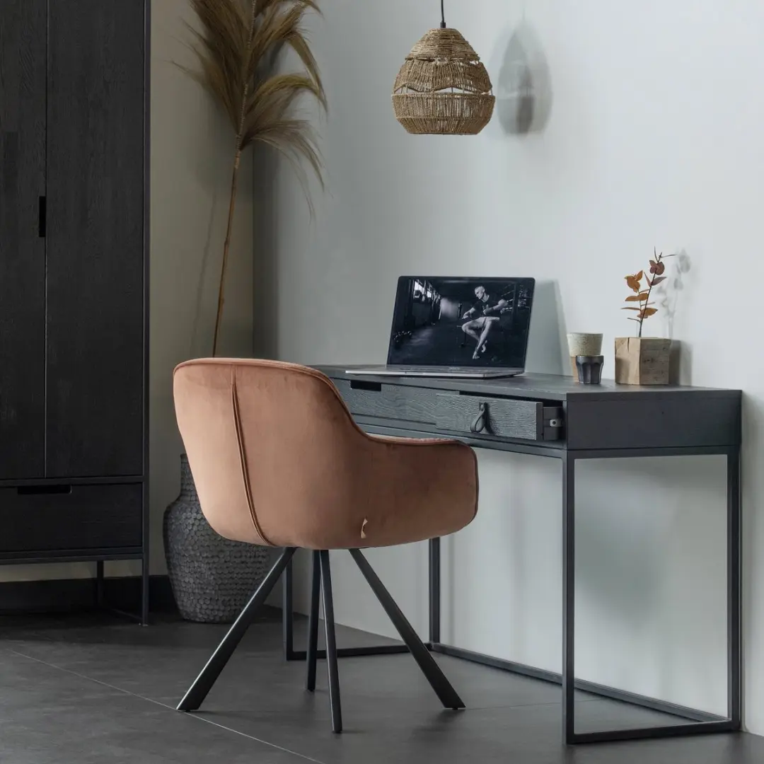 WOOOD Silas Bureau Blacknight 140x44cm - afbeelding 4 van 6
