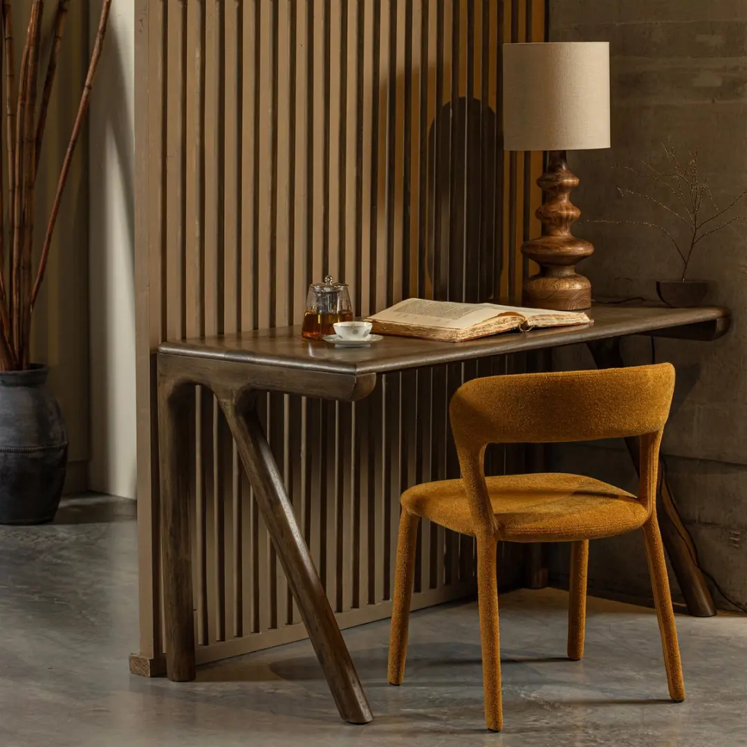 WOOOD Tug Bureau 130x60cm Walnoot - afbeelding 6 van 6