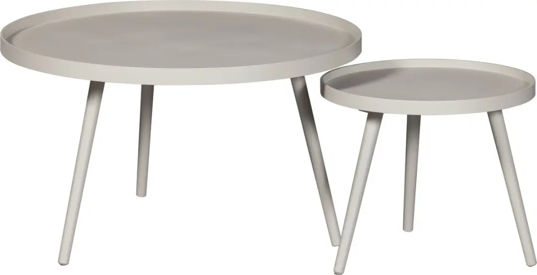 WOOOD Mesa Bijzettafel Ø45cm Zand - afbeelding 4 van 4