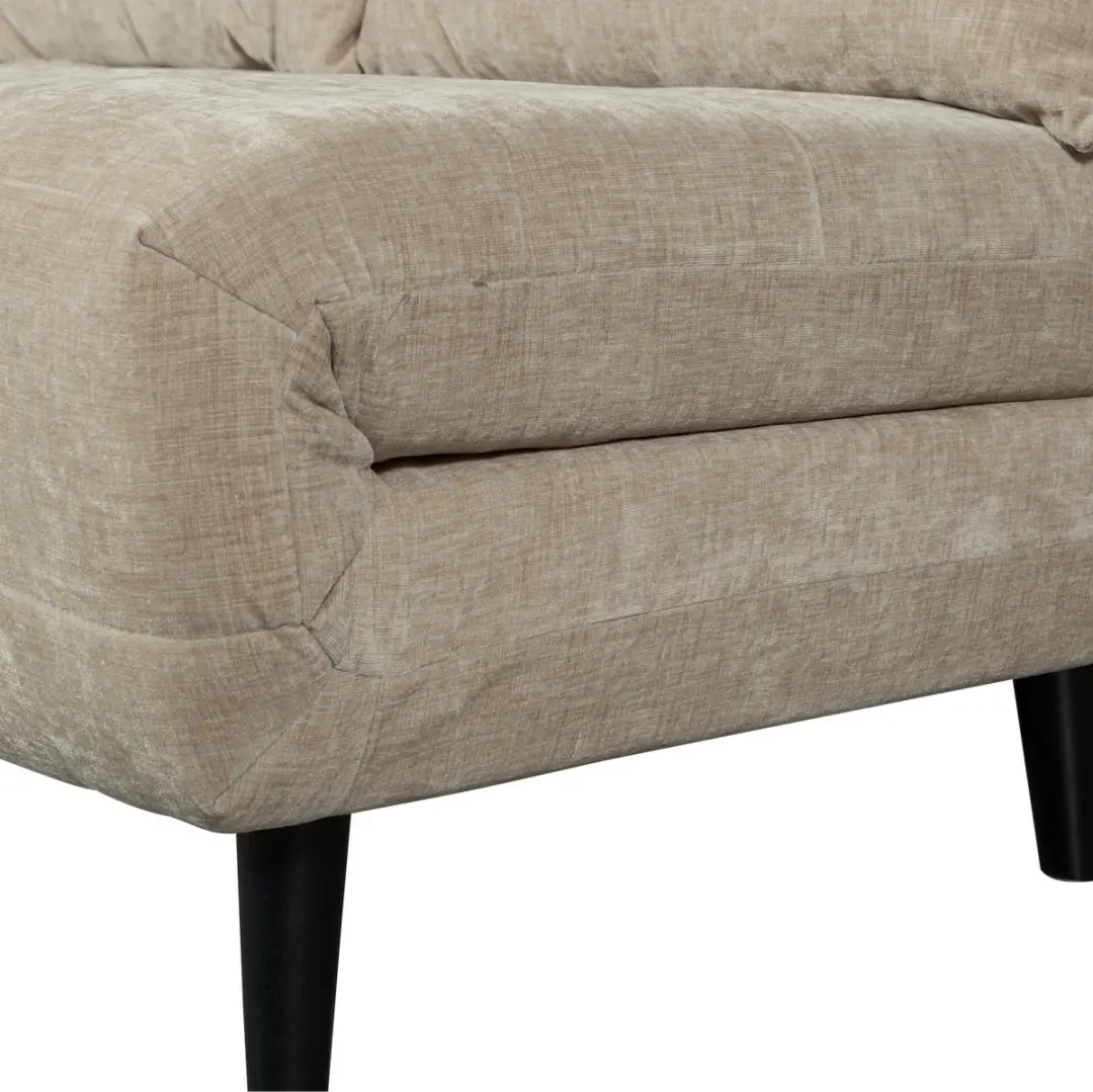 WOOOD Xem Slaapbank 1-Persoons - Chenille Naturel - afbeelding 4 van 6