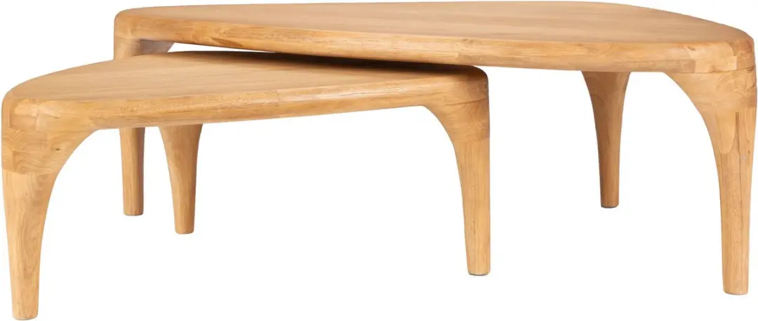 Zuiver Isla Salontafel Organisch Hout Naturel