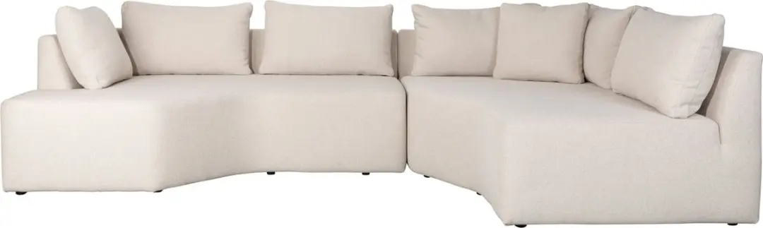Zuiver Prosper Hoekbank Rechts Sand/ Off-white
