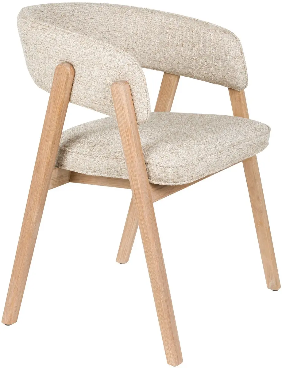 Zuiver Bright Eetkamerstoel Armleuning Beige