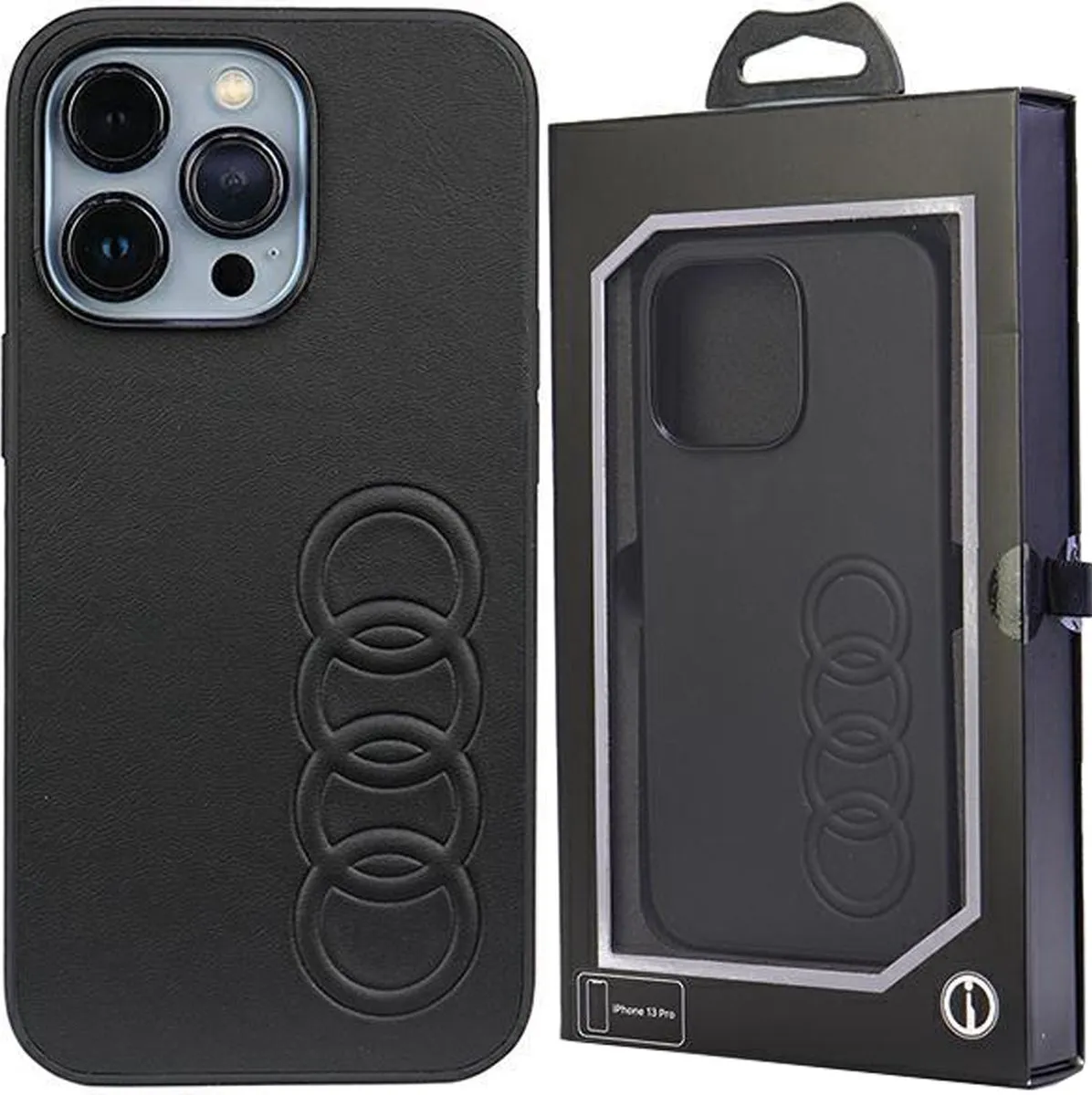 Audi Synthetic Leather Back Case - iPhone 11 Pro 5.8" - Zwart