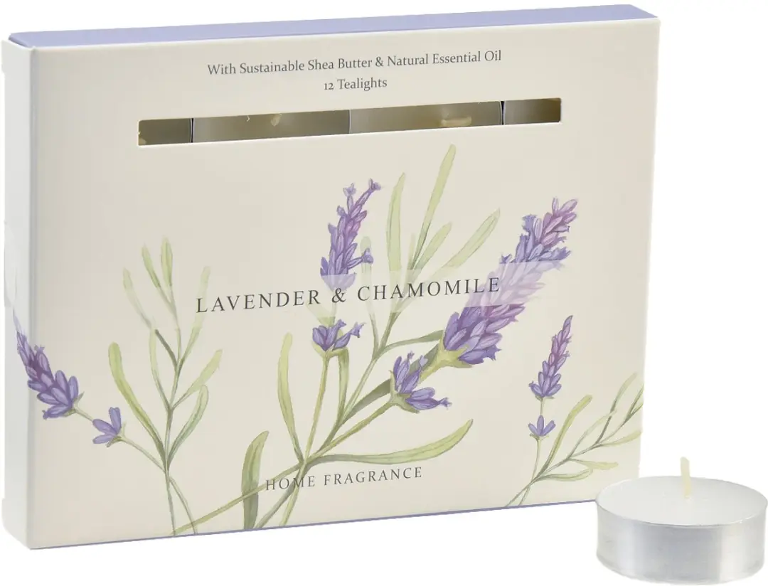 Theelichten Lavendel 12-delig