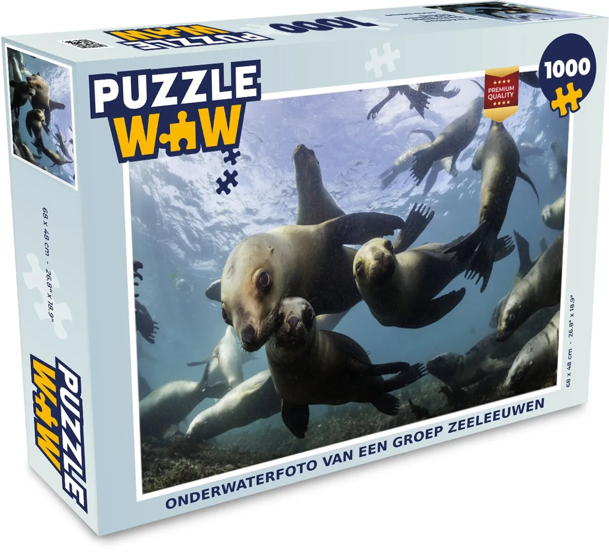 PuzzleWow Zeeleeuw Legpuzzel 1000 Stuks - Multicolor
