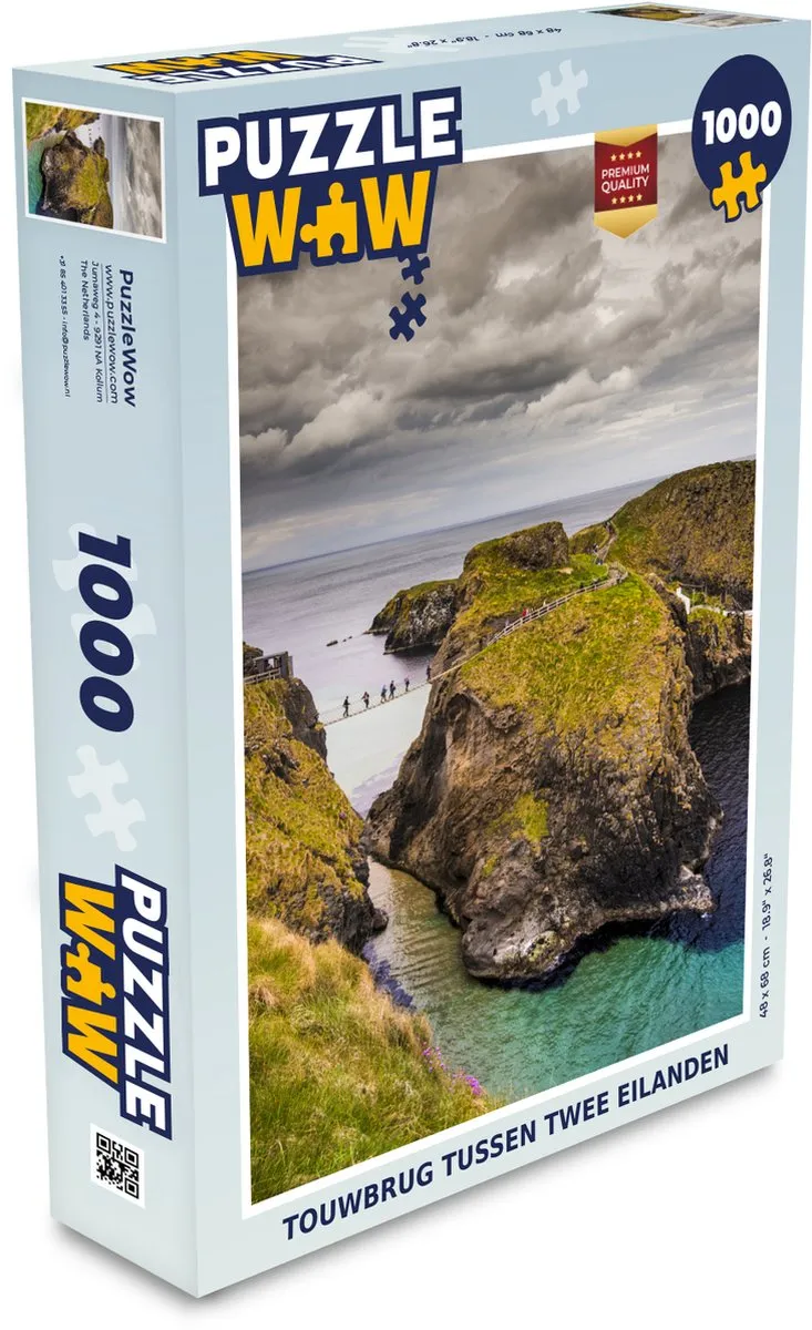 PuzzleWow Touwbrug Legpuzzel 1000 Stuks
