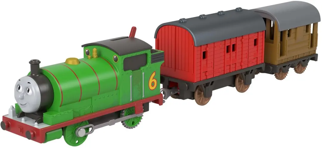 Thomas de Trein klassieke Percy met postwagen
