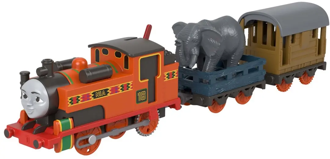 Thomas de Trein klassieke Nia met leisteenwagen