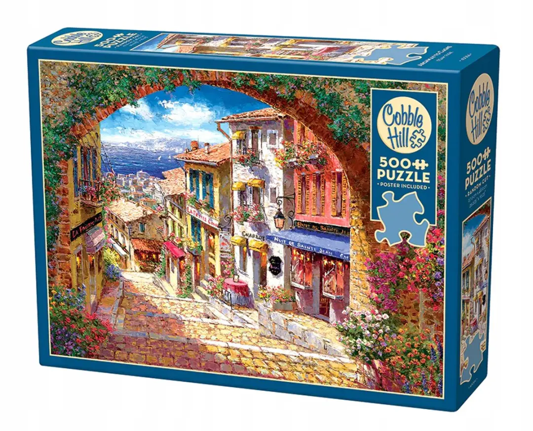 Cobble Hill Cagnes-sur-Mer Legpuzzel 500 Stukjes