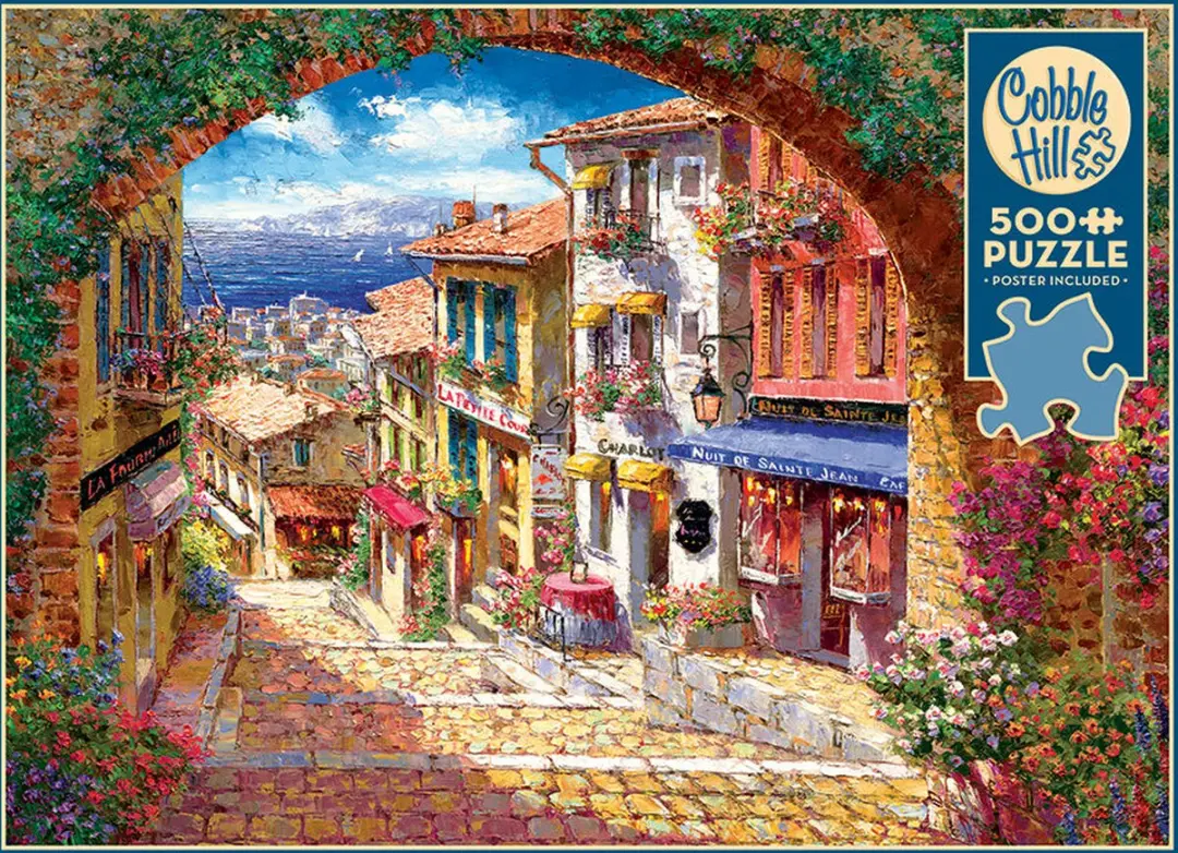 Cobble Hill Cagnes-sur-Mer Legpuzzel 500 Stukjes - afbeelding 5 van 5