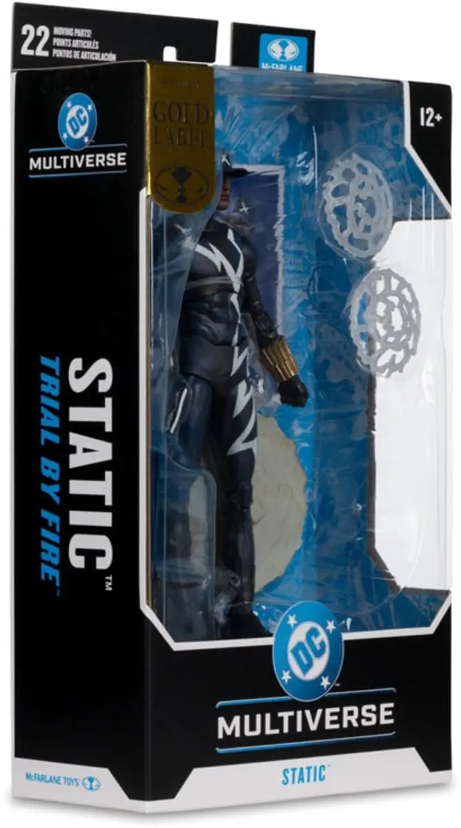 McFarlane Toys Static Shock Trial by Fire Gold Label Action Figuur 18cm - afbeelding 4 van 6
