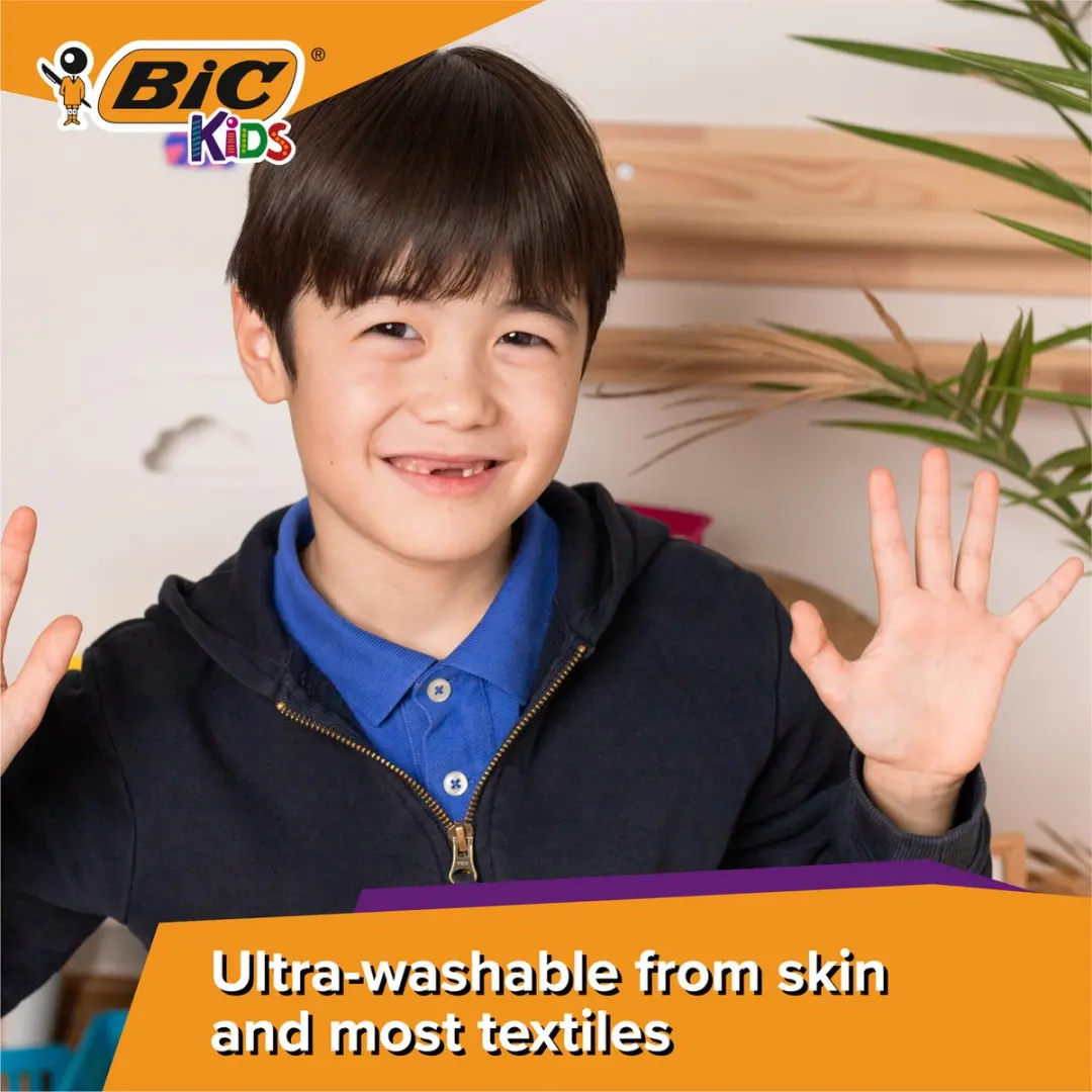 BIC Kids Comfort Jumbo Viltstiften 12 Stuks - afbeelding 3 van 6
