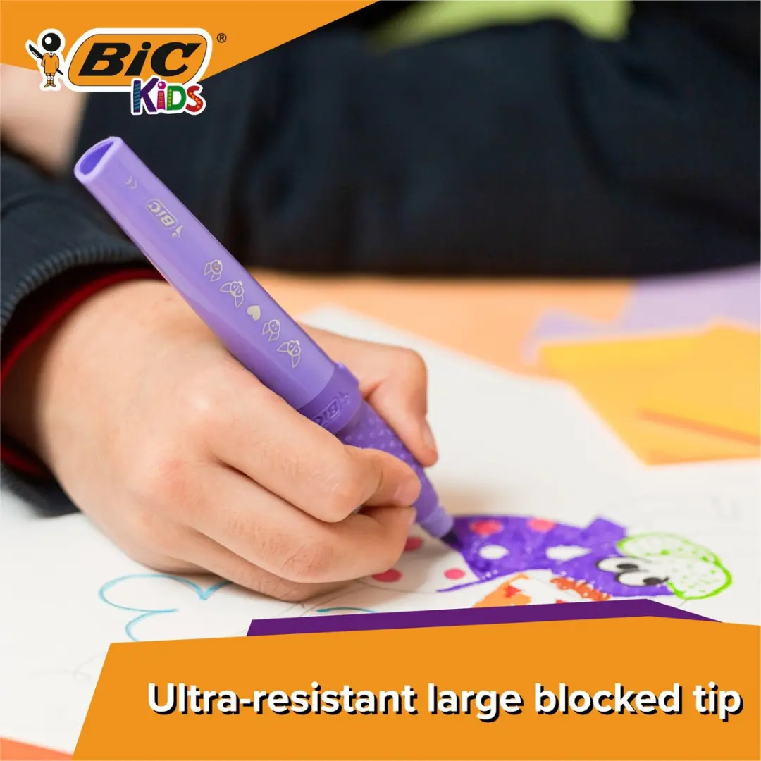 BIC Kids Comfort Jumbo Viltstiften 12 Stuks - afbeelding 4 van 6
