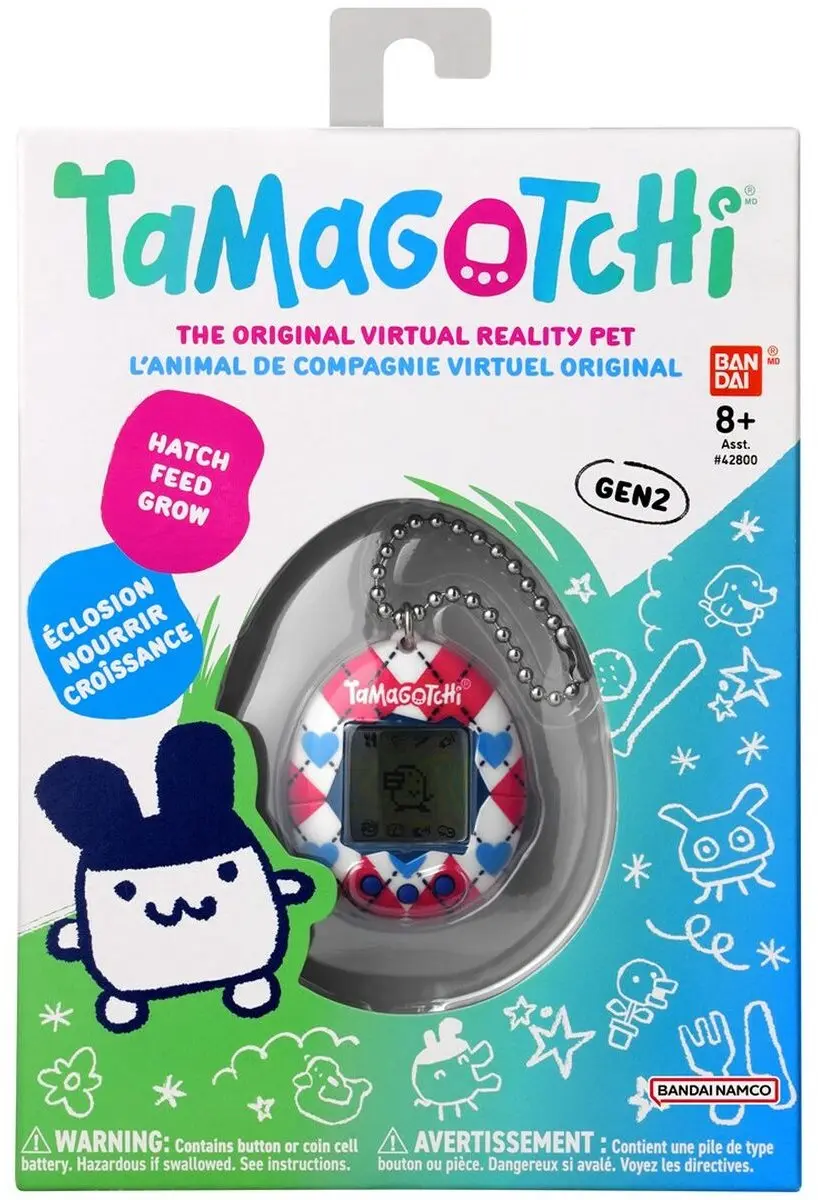 Bandai Tamagotchi The Original Argyle Heart - afbeelding 3 van 4