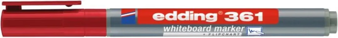 edding 361 Whiteboardmarker Rood 1mm - afbeelding 5 van 6
