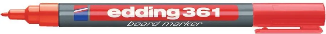 edding 361 Whiteboardmarker Rood 1mm - afbeelding 3 van 6
