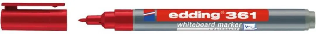 edding 361 Whiteboardmarker Rood 1mm - afbeelding 6 van 6