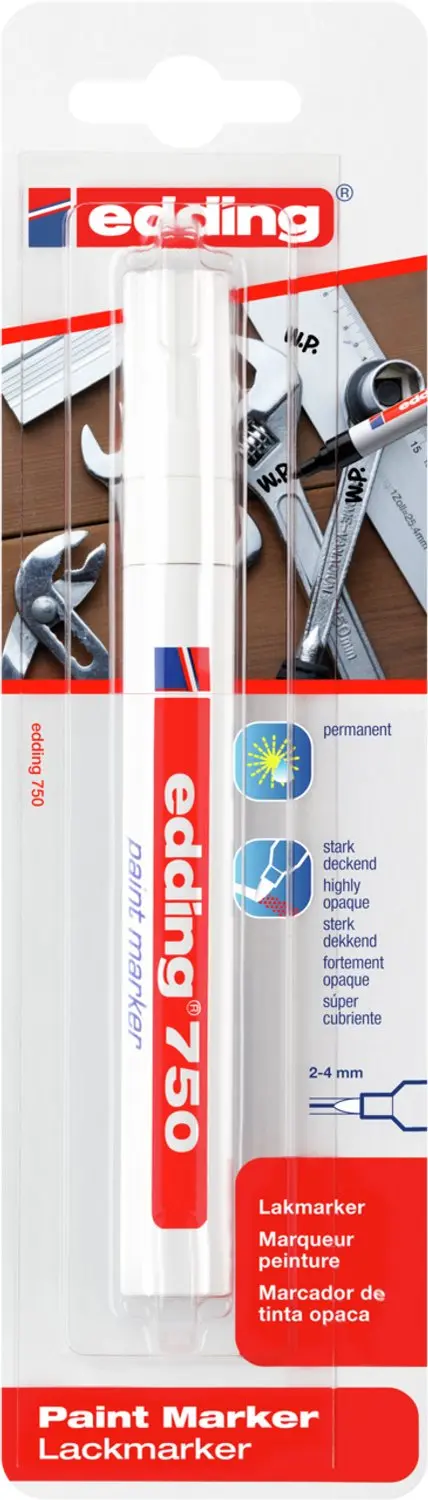 edding 4-750-1-4049 Glansmarker Wit - afbeelding 5 van 6
