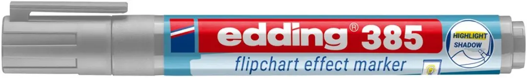 edding 385 Flipchartmarker Zilvergrijs - afbeelding 5 van 6