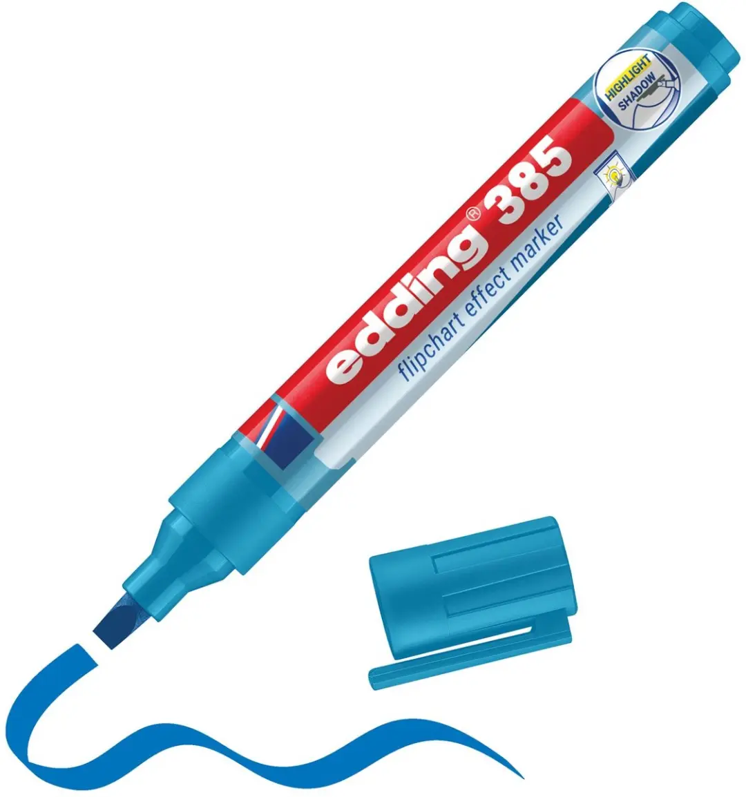 edding 385 Flipchartmarker Lichtblauw