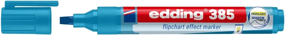 edding 385 Flipchartmarker Lichtblauw - afbeelding 5 van 6