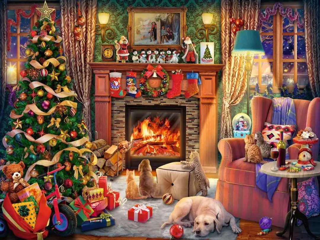 Ravensburger Christmas Eve Legpuzzel 1500 Stuks - afbeelding 3 van 4