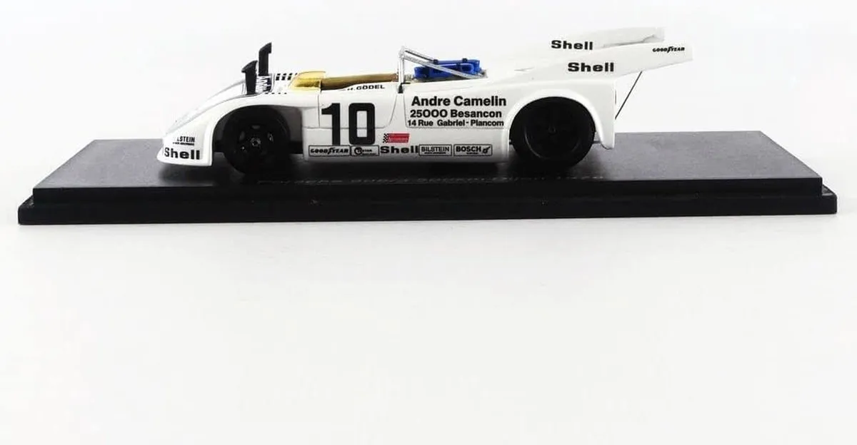 Porsche 908/3 #10 500km Dijon 1976 - 1:43 Spark - Blauw/Zwart/Wit