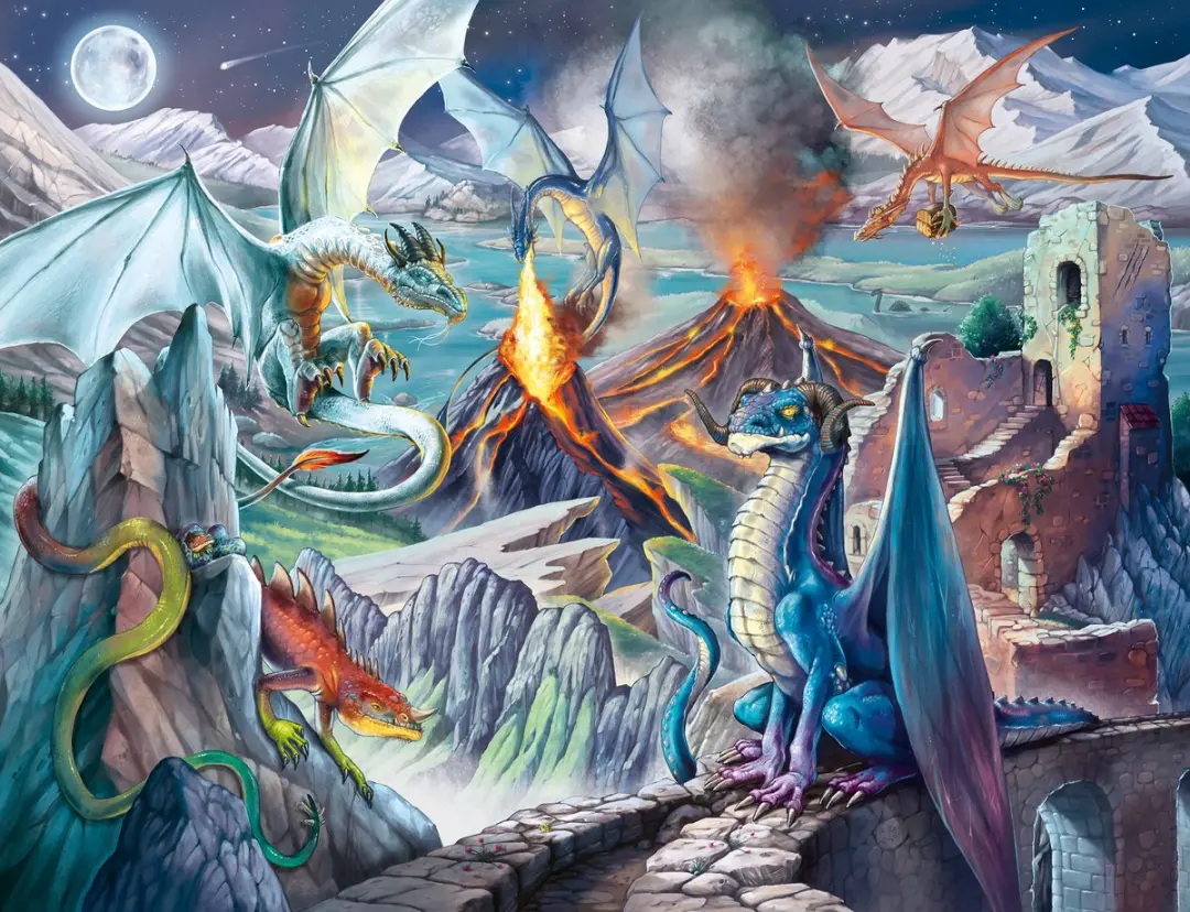 Ravensburger De Drakenwachters Puzzel 2000 Stukjes - afbeelding 2 van 4