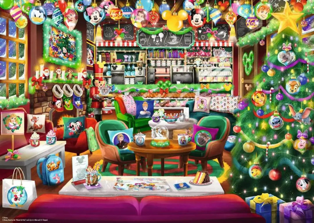 Ravensburger Disney Christmas Café Legpuzzel 1000 Stuks