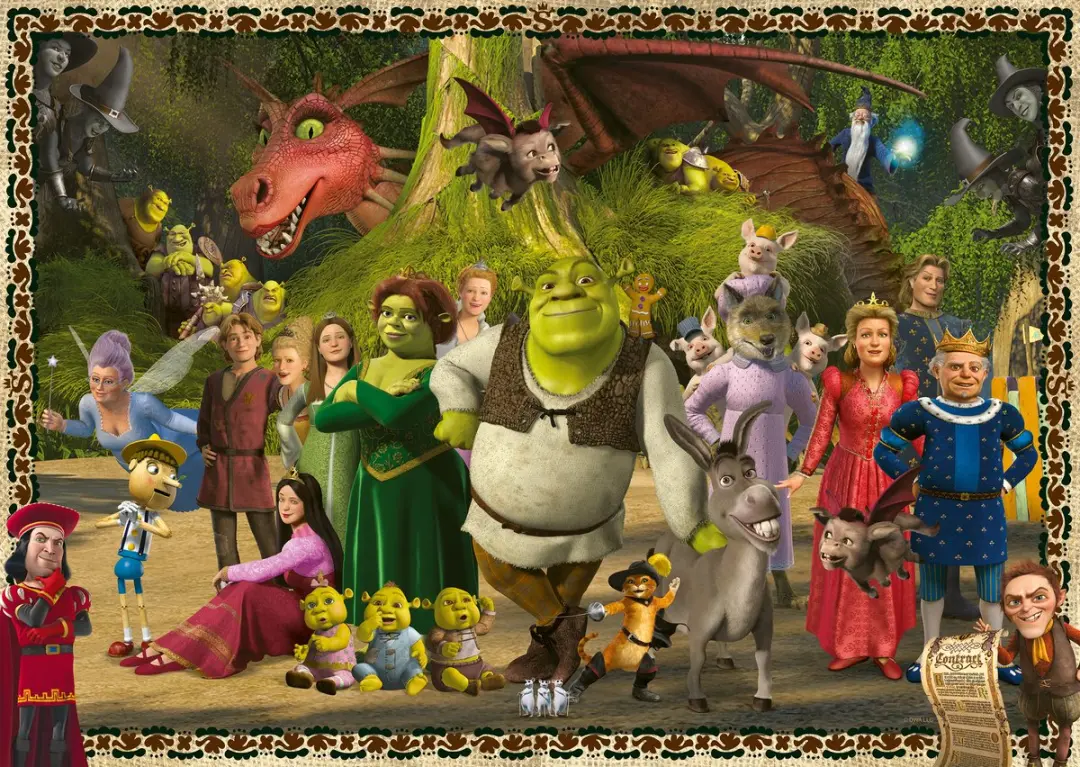 Ravensburger Shrek Evergreen Legpuzzel 1000 Stuks - afbeelding 2 van 2