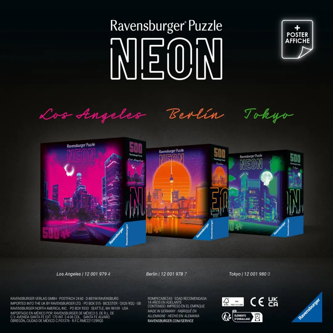 Ravensburger Neon Berlin Puzzel 1000 Stuks - afbeelding 2 van 5