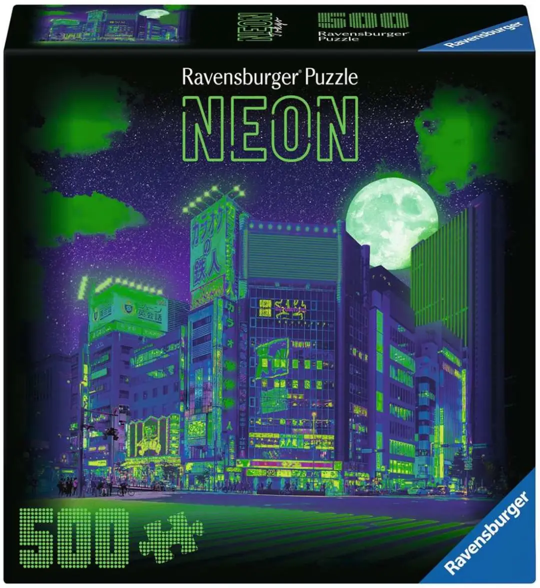 Ravensburger Neon Tokyo Puzzel 500 Stukjes