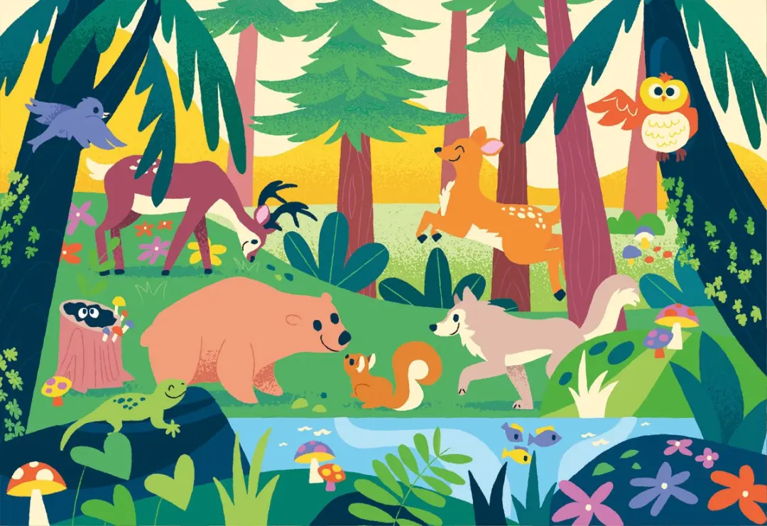 Ravensburger Animal Friends in Nature Puzzel 24 Stuks - afbeelding 2 van 5
