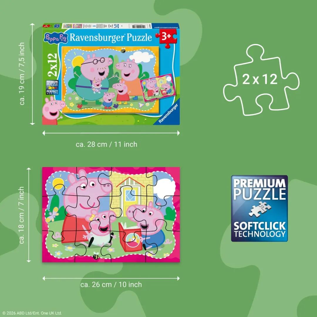 Ravensburger Peppa Pig Happy Families Puzzel 24 Stuks - afbeelding 2 van 6