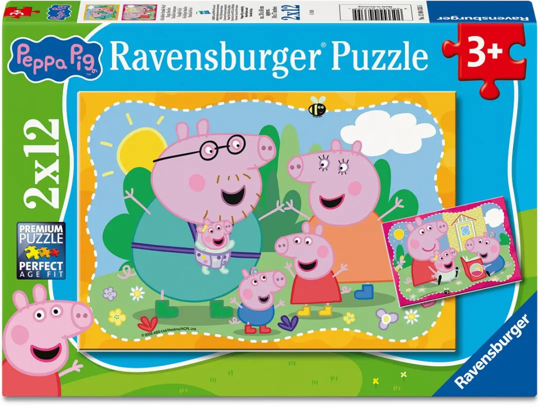 Ravensburger Peppa Pig Happy Families Puzzel 24 Stuks - afbeelding 5 van 6