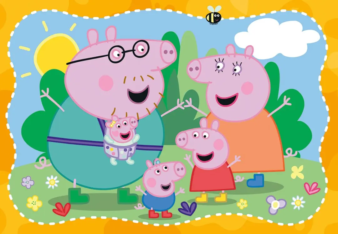 Ravensburger Peppa Pig Happy Families Puzzel 24 Stuks - afbeelding 6 van 6